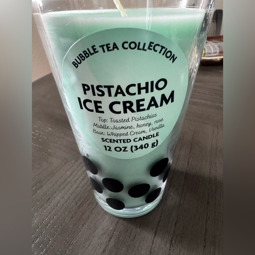 Boba tea candle